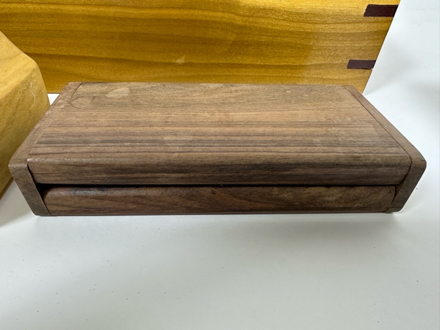 Collection Of Vintage Wooden Boxes Of Various Sizes [Photo 10]