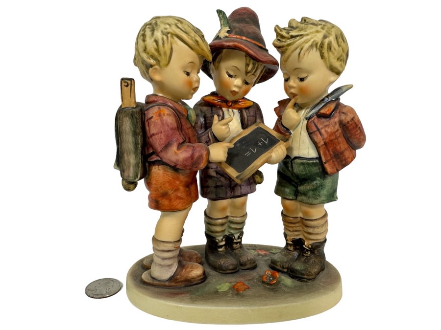 Vintage German Hummel 'School Boys' Figurine c1961 7.25H [Photo 1]