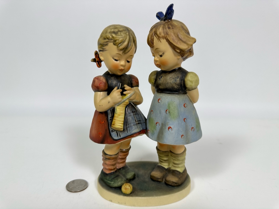 Vintage German Hummel 'Knitting Lesson' Figurine 7.5H		 [Photo 2]