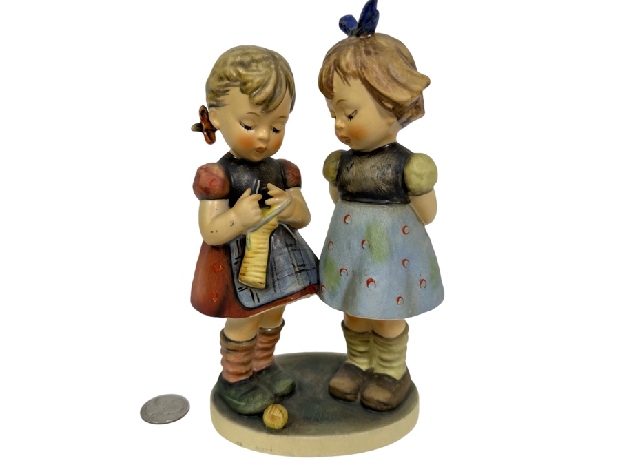 Vintage German Hummel 'Knitting Lesson' Figurine 7.5H		
