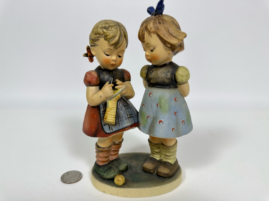 Vintage German Hummel 'Knitting Lesson' Figurine 7.5H		 [Photo 3]