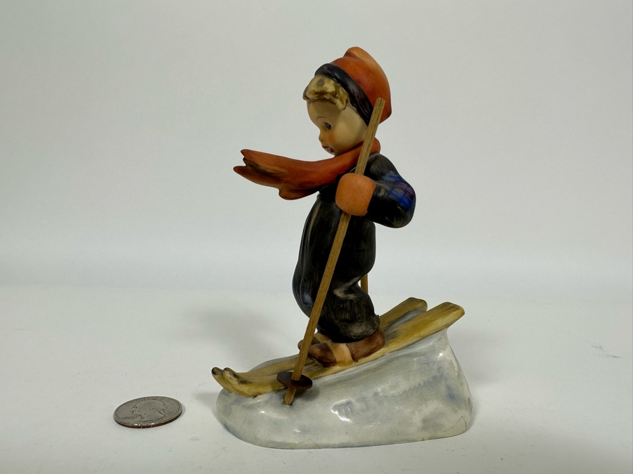 Vintage German Hummel 'Skier' Figurine 5H		 [Photo 5]