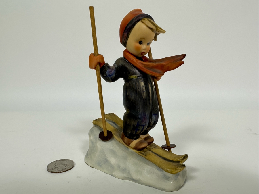 Vintage German Hummel 'Skier' Figurine 5H		 [Photo 3]