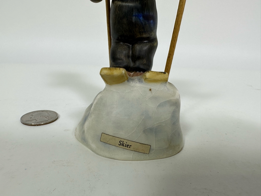 Vintage German Hummel 'Skier' Figurine 5H		 [Photo 7]