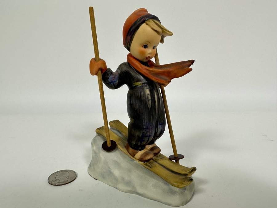 Vintage German Hummel 'Skier' Figurine 5H		 [Photo 2]