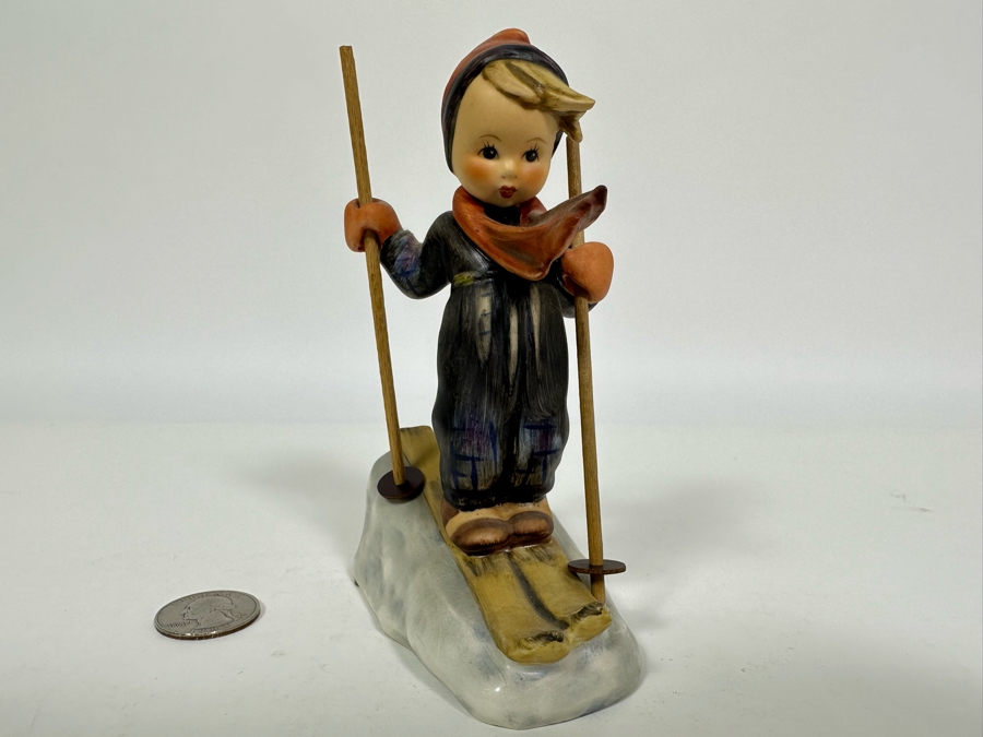 Vintage German Hummel 'Skier' Figurine 5H		 [Photo 4]