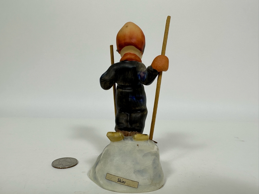 Vintage German Hummel 'Skier' Figurine 5H		 [Photo 6]