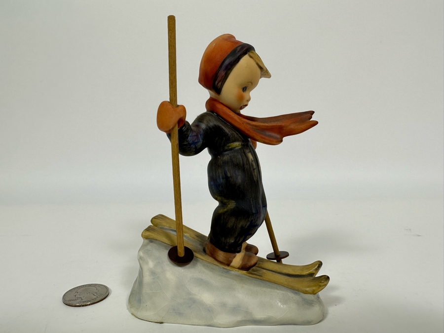 Vintage German Hummel 'Skier' Figurine 5H		 [Photo 8]
