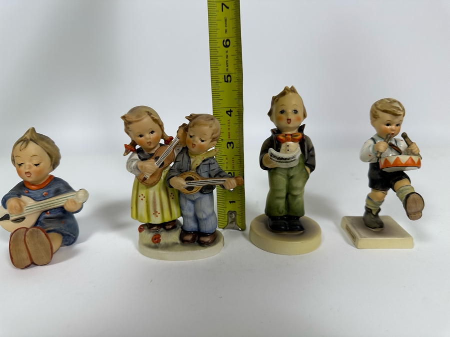 Lot of Vintage German Hummels including 'Joyful', 'Happy Days', 'Soloist' and 'Little Drummer' Figurines 4 - 4.7.5H		 [Photo 17]