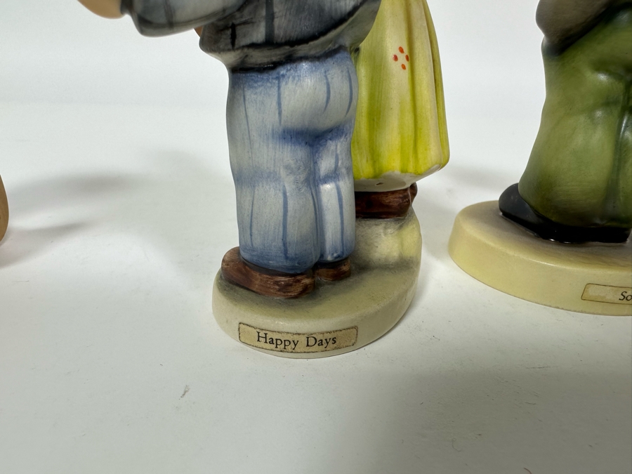 Lot of Vintage German Hummels including 'Joyful', 'Happy Days', 'Soloist' and 'Little Drummer' Figurines 4 - 4.7.5H		 [Photo 10]