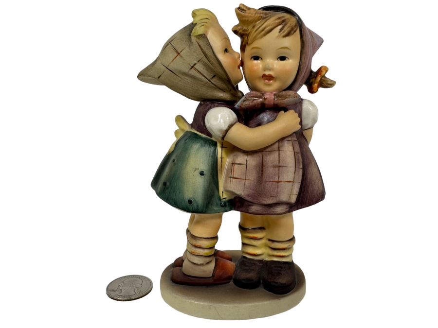 Vintage German Hummel 'Telling Her Secret' Figurine 5.25H		