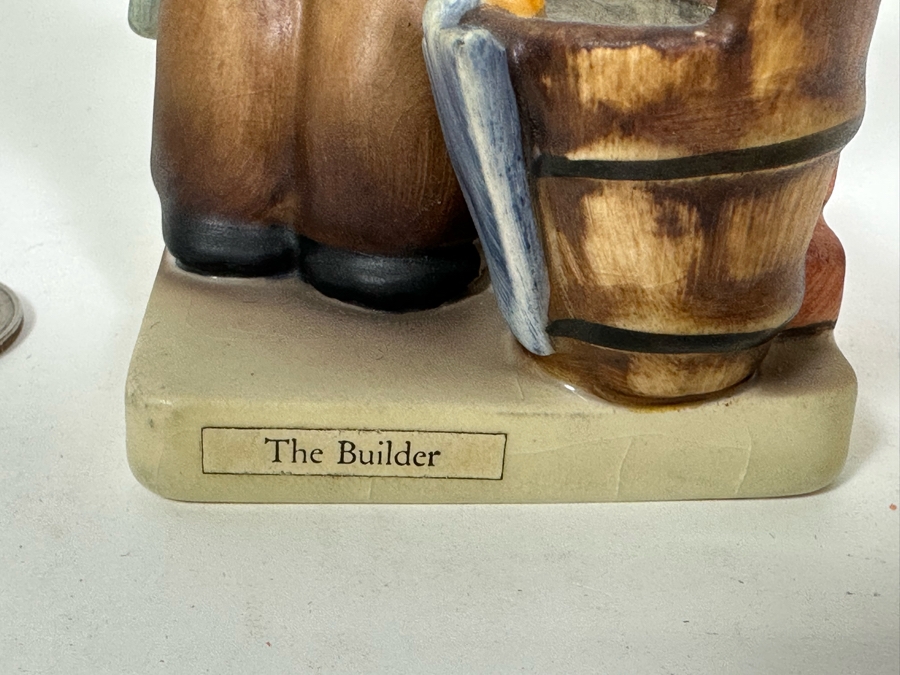 Vintage German Hummel 'The Builder' Figurine 5.5H		 [Photo 7]