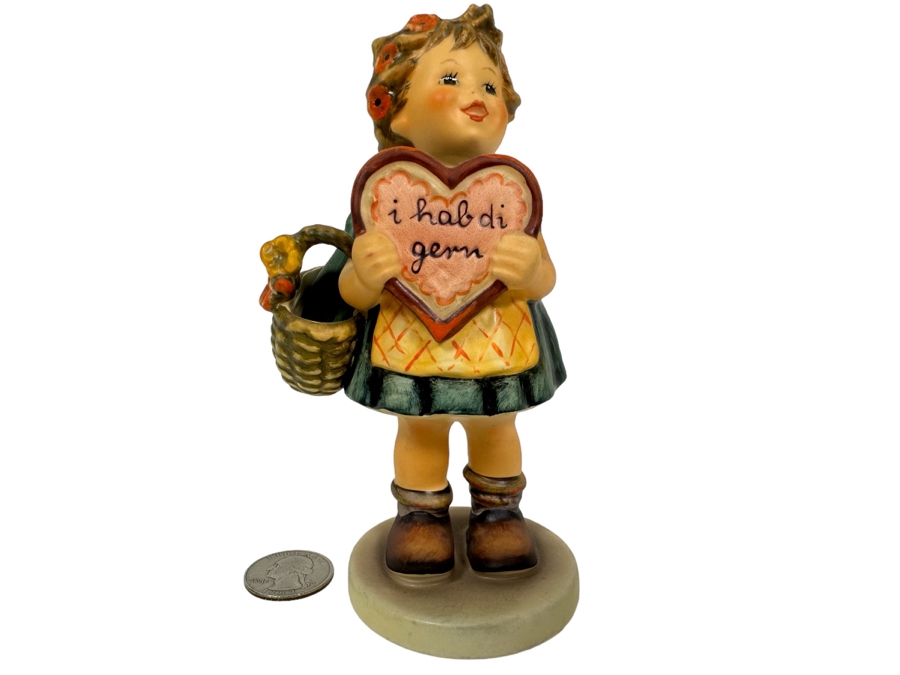Vintage German Hummel 'I Love You Valentines Day' Special Edition No.1 Figurine 5.5H		 [Photo 1]