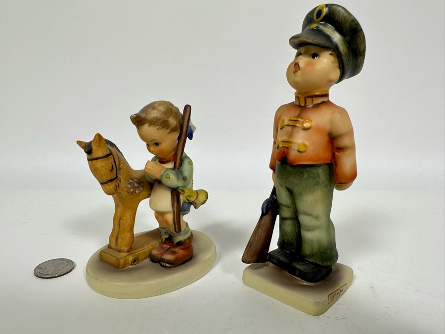 Lot of Vintage German Hummels including 'Prayer Before Battle' and 'Soldier Boy' Figurines 4.25 and  5.75H [Photo 3]