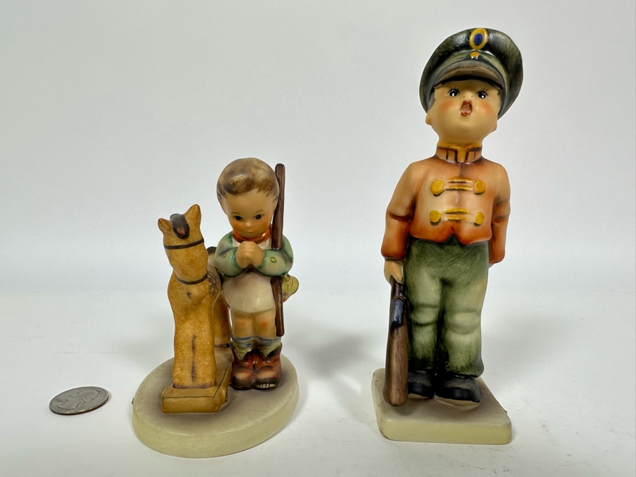 Lot of Vintage German Hummels including 'Prayer Before Battle' and 'Soldier Boy' Figurines 4.25 and  5.75H [Photo 4]