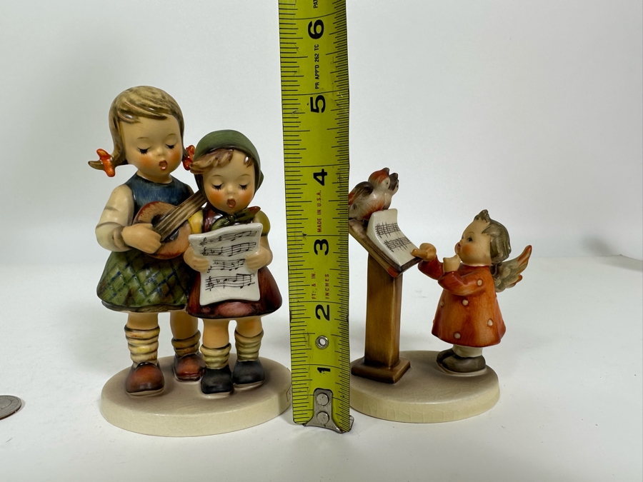 Lot of Vintage German Hummels including 'Close Harmony' and 'Bird Duet' Figurines 5.25 and 4H [Photo 17]