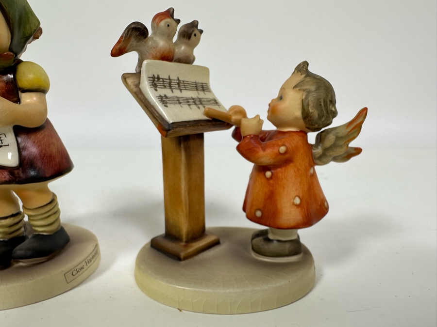 Lot of Vintage German Hummels including 'Close Harmony' and 'Bird Duet' Figurines 5.25 and 4H [Photo 5]