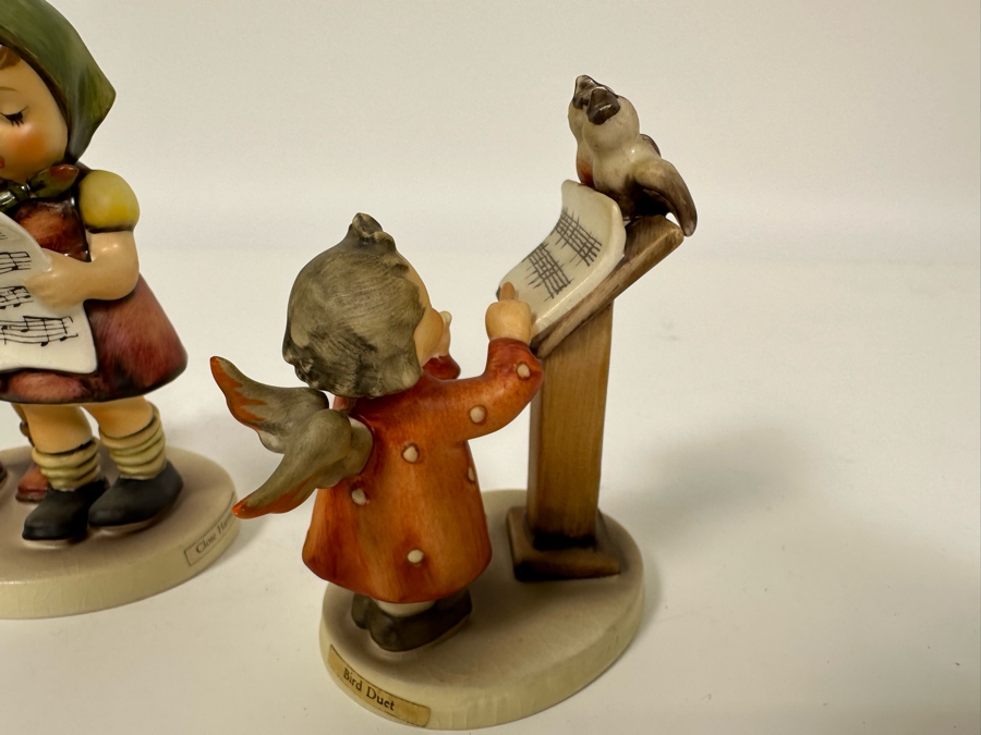 Lot of Vintage German Hummels including 'Close Harmony' and 'Bird Duet' Figurines 5.25 and 4H [Photo 9]