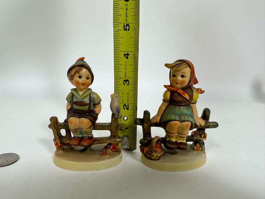 Lot of Vintage German Hummels including 'Wayside Harmony' and 'Just Resting' Figurines 3.75H [Photo 10]