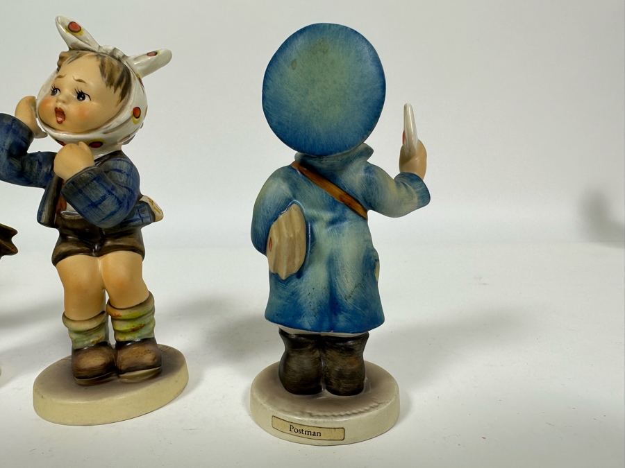 Lot of Vintage German Hummels including 'Congratulations', 'Carnival', 'Boy with Toothache' and 'Postman' Figurines Approximately 5.5H [Photo 7]