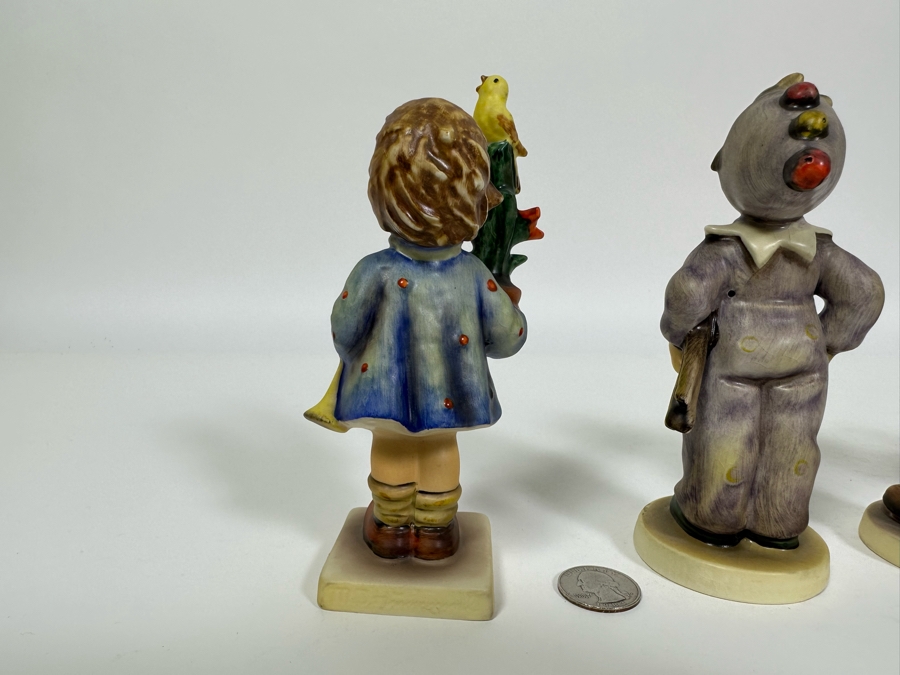 Lot of Vintage German Hummels including 'Congratulations', 'Carnival', 'Boy with Toothache' and 'Postman' Figurines Approximately 5.5H [Photo 12]