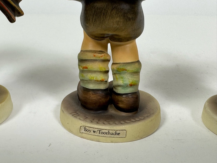 Lot of Vintage German Hummels including 'Congratulations', 'Carnival', 'Boy with Toothache' and 'Postman' Figurines Approximately 5.5H [Photo 10]