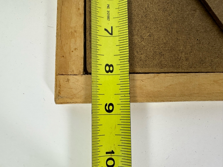 Vintage Persian Indian Handmade Inlaid Mosaic Marquetry Wooden Frame With Original Painting 7 X 9 [Photo 11]