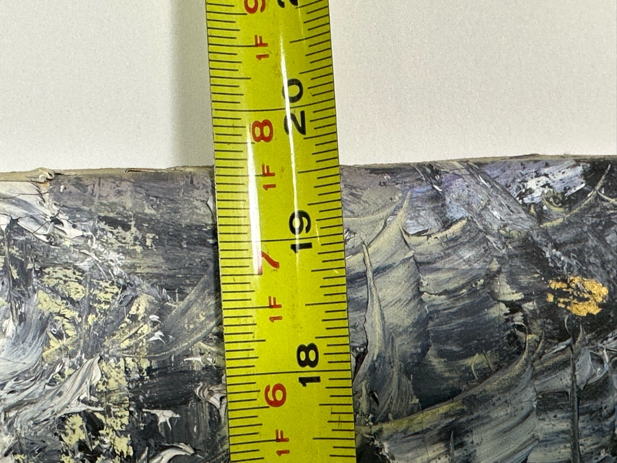 Vintage Mid-Century Abstract Painting On Canvas Signed Lower Right Signature Illegible 24 X 19.5 [Photo 15]