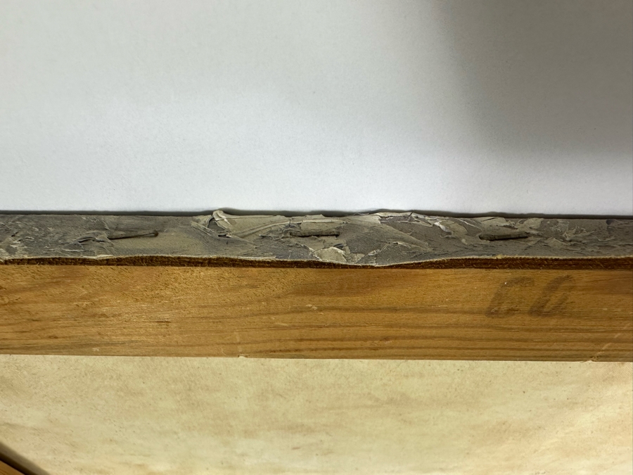 Vintage Mid-Century Abstract Painting On Canvas Signed Lower Right Signature Illegible 24 X 19.5 [Photo 17]