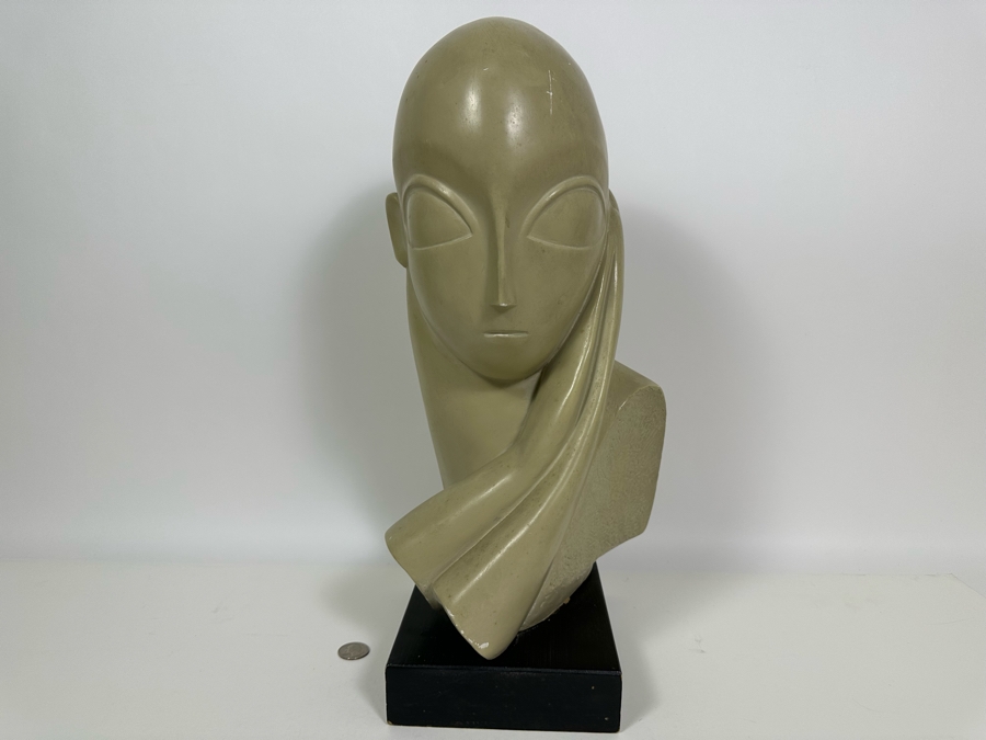 Constantin Brancusi Mademoiselle Pogany Plaster Repro By Austin Productions 1961 19H [Photo 3]