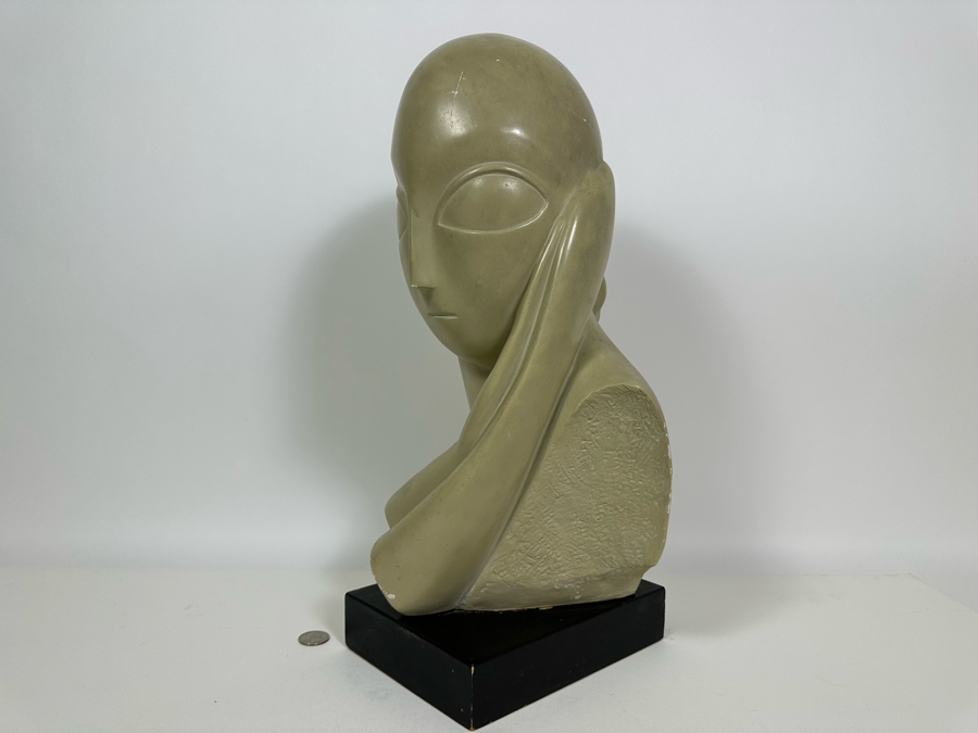 Constantin Brancusi Mademoiselle Pogany Plaster Repro By Austin Productions 1961 19H [Photo 4]