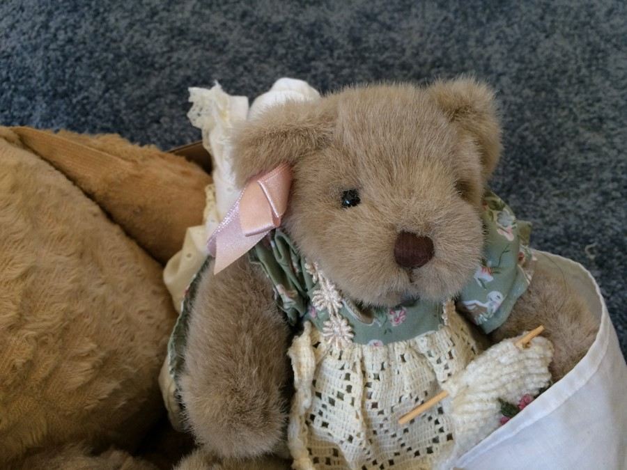 Toy Bear Lot - One Large Vintage Bear with Button Eyes [Photo 5]