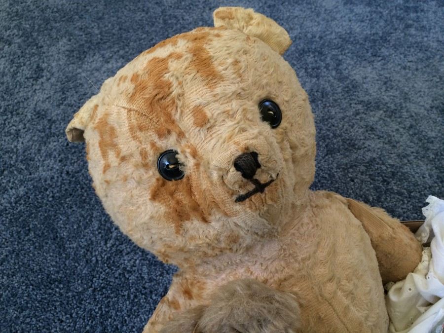Toy Bear Lot - One Large Vintage Bear with Button Eyes [Photo 2]