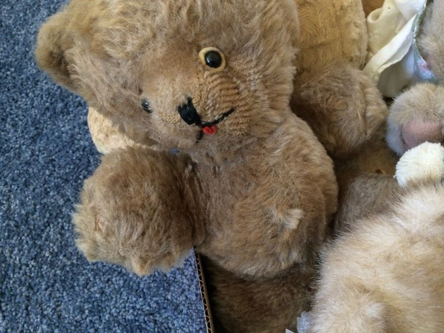 Toy Bear Lot - One Large Vintage Bear with Button Eyes [Photo 4]