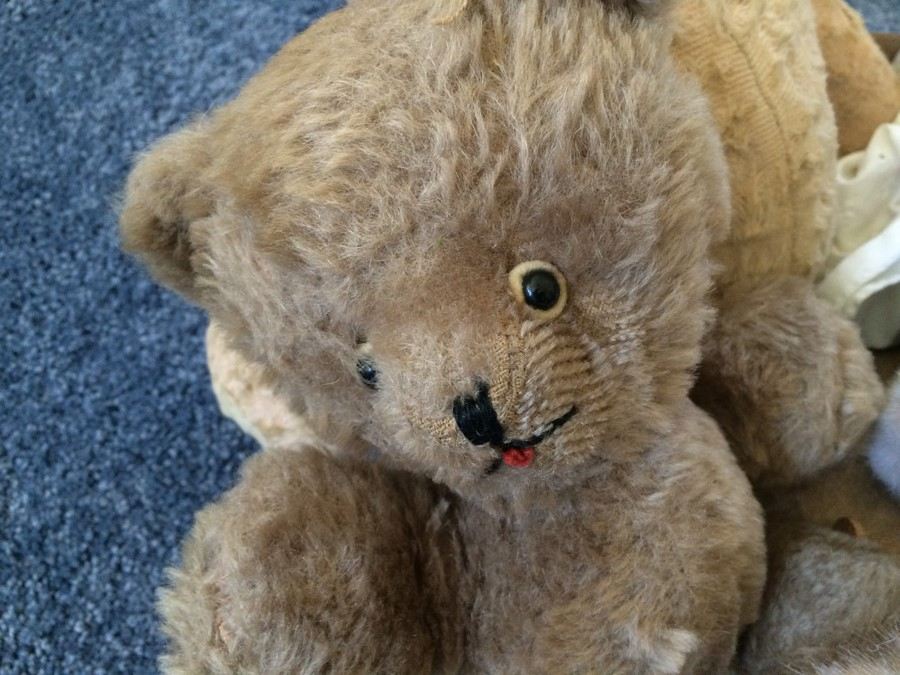 Toy Bear Lot - One Large Vintage Bear with Button Eyes [Photo 3]