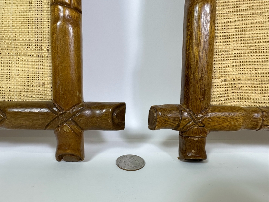 Pair Of Mid-Century Relief Carved Wooden Wall Artwork 13.5 X 24 [Photo 7]