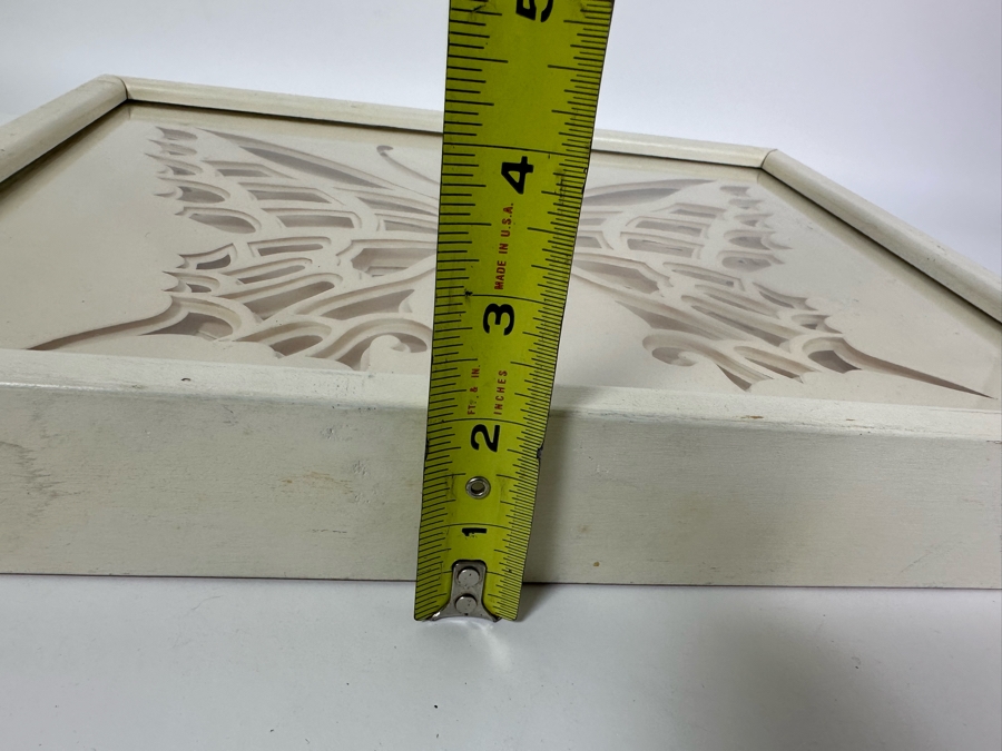 Jack Eisner Three Dimensional Paper Butterfly Sculpture 1970s Hand Signed Eisner Shadowbox Framed 16W X 12D X 2H [Photo 11]