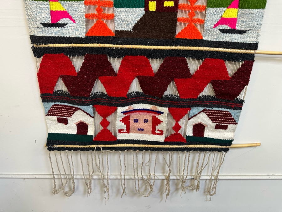 Vintage Handmade Wall Hanging Tapestry 36W X 52H [Photo 5]