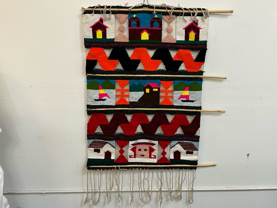 Vintage Handmade Wall Hanging Tapestry 36W X 52H [Photo 2]