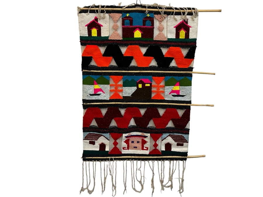 Vintage Handmade Wall Hanging Tapestry 36W X 52H [Photo 1]