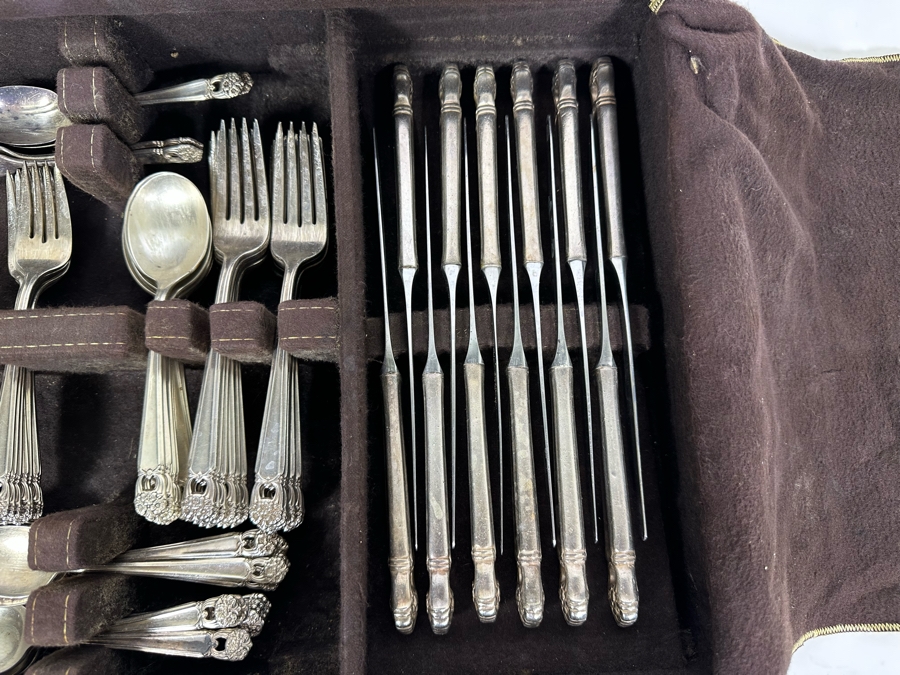 Rogers Bros Silverplate Flatware Set 'Eternally Yours' Apx Service For 8 [Photo 7]