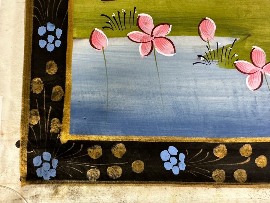 Original Vintage Indian Paintings On Silk 15W X 20H [Photo 9]