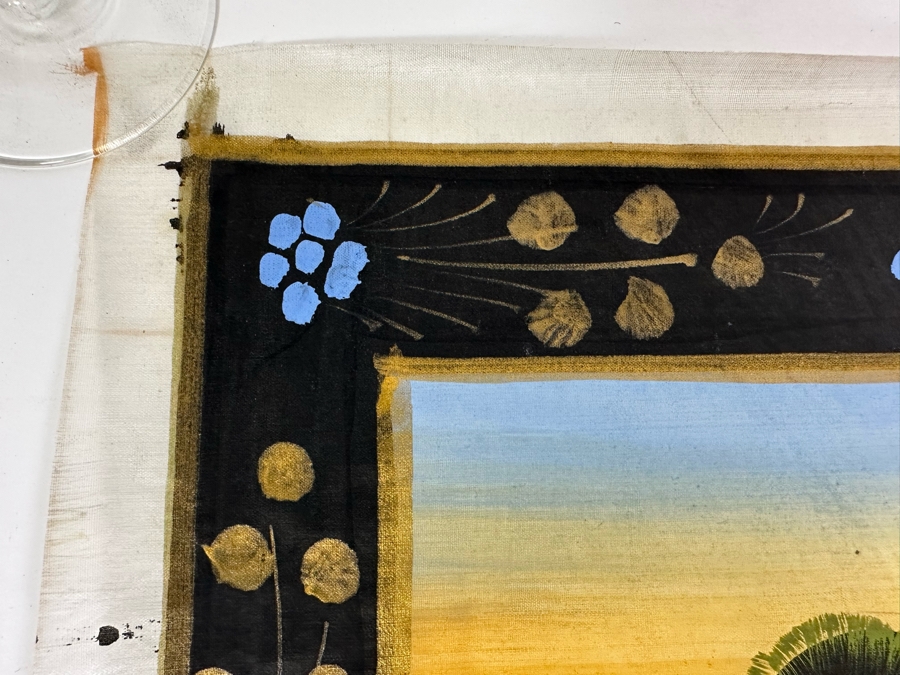 Original Vintage Indian Paintings On Silk 15W X 20H [Photo 10]