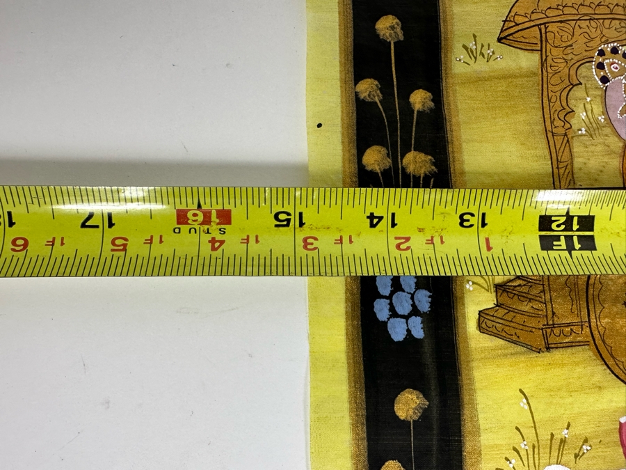 Original Vintage Indian Paintings On Silk 15W X 20H [Photo 10]