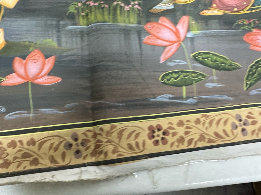 Original Vintage Indian Paintings On Silk 30W X 27.5H [Photo 17]