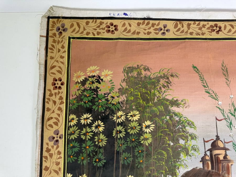 Original Vintage Indian Paintings On Silk 30W X 27.5H [Photo 12]