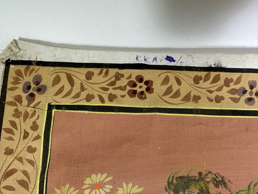 Original Vintage Indian Paintings On Silk 30W X 27.5H [Photo 13]