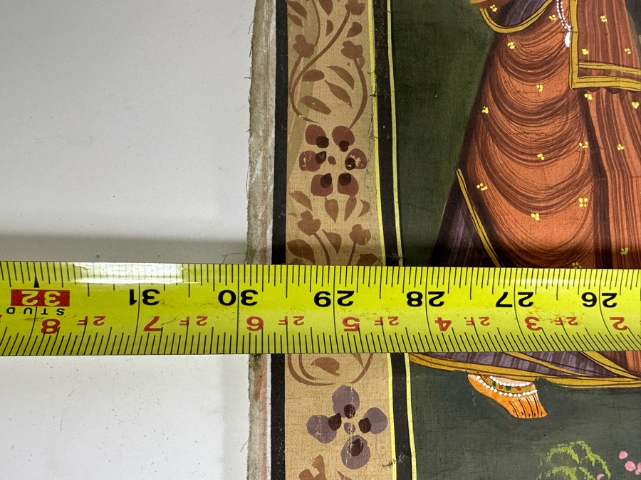 Original Vintage Indian Paintings On Silk 30W X 27.5H [Photo 15]