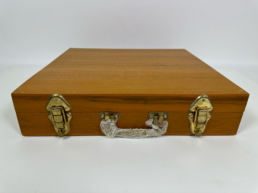 Huge Set Of Thailand Brass Bronze Flatware All New / Sealed Except Ones Shown In Photos With Wooden Storage Box - 122 Pieces 18.5W X 18D X 4H [Photo 15]