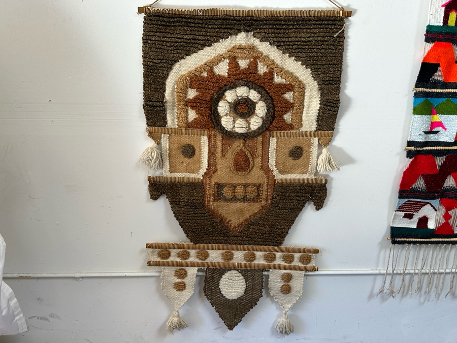 Vintage Don Freedman Style Woven Wall Hanging 31W X 54H [Photo 3]